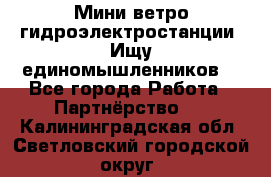 Мини ветро-гидроэлектростанции. Ищу единомышленников. - Все города Работа » Партнёрство   . Калининградская обл.,Светловский городской округ 